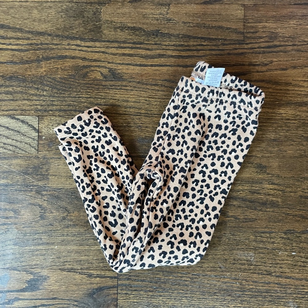 Gymboree Brown and Black Leopard Print Leggings